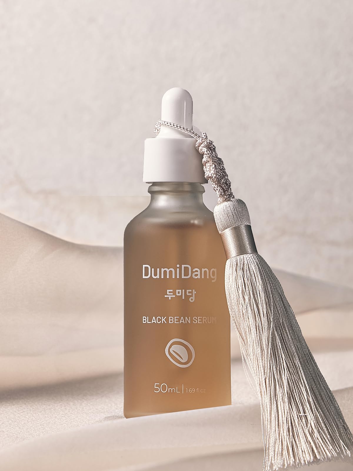 Korean Black Bean Serum - Vegan Anti-Aging Face Serum with Fermented Black Bean Extract, Vegetable Collagen & Carrot Extract | Improves Skin Elasticity & Hydration | 50ml/1.69oz | Perfect for Nighttime Skincare Routine & Dry Skin Care