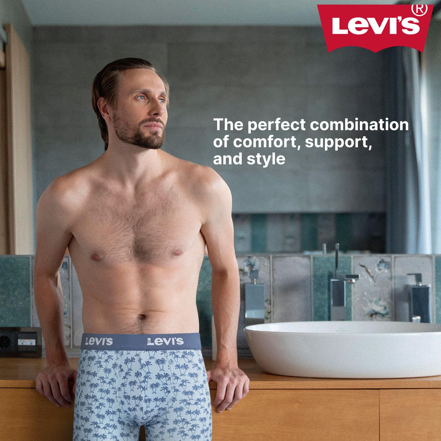 Levi's Men's Underwear 6-Pack Boxer Briefs - Soft Stretch Microfiber Comfortable Underwear for Everyday Wear, Workout & Sleep