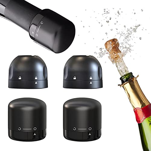 2Pack Wine Stopper & 2Pack Champagne Stopper
