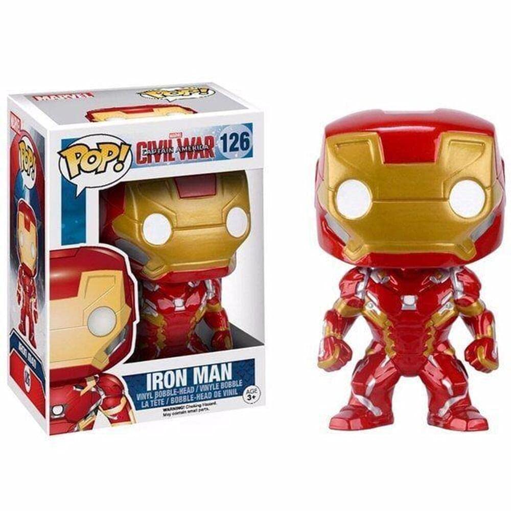 Funko Pop! Marvel Iron Man #126 Collectible Vinyl Figure – Perfect for Marvel Fans, Gifts, and Display in Home or Office