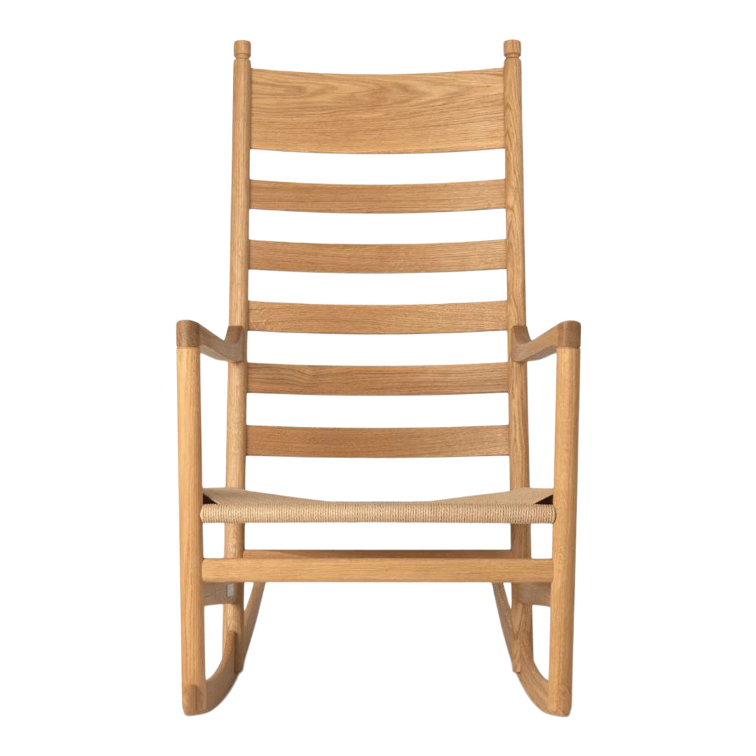 CH45 Rocking Chair - Comfortable Wooden Rocking Chair for Living Room, Nursery & Porch - Perfect for Relaxing, Nursing & Reading
