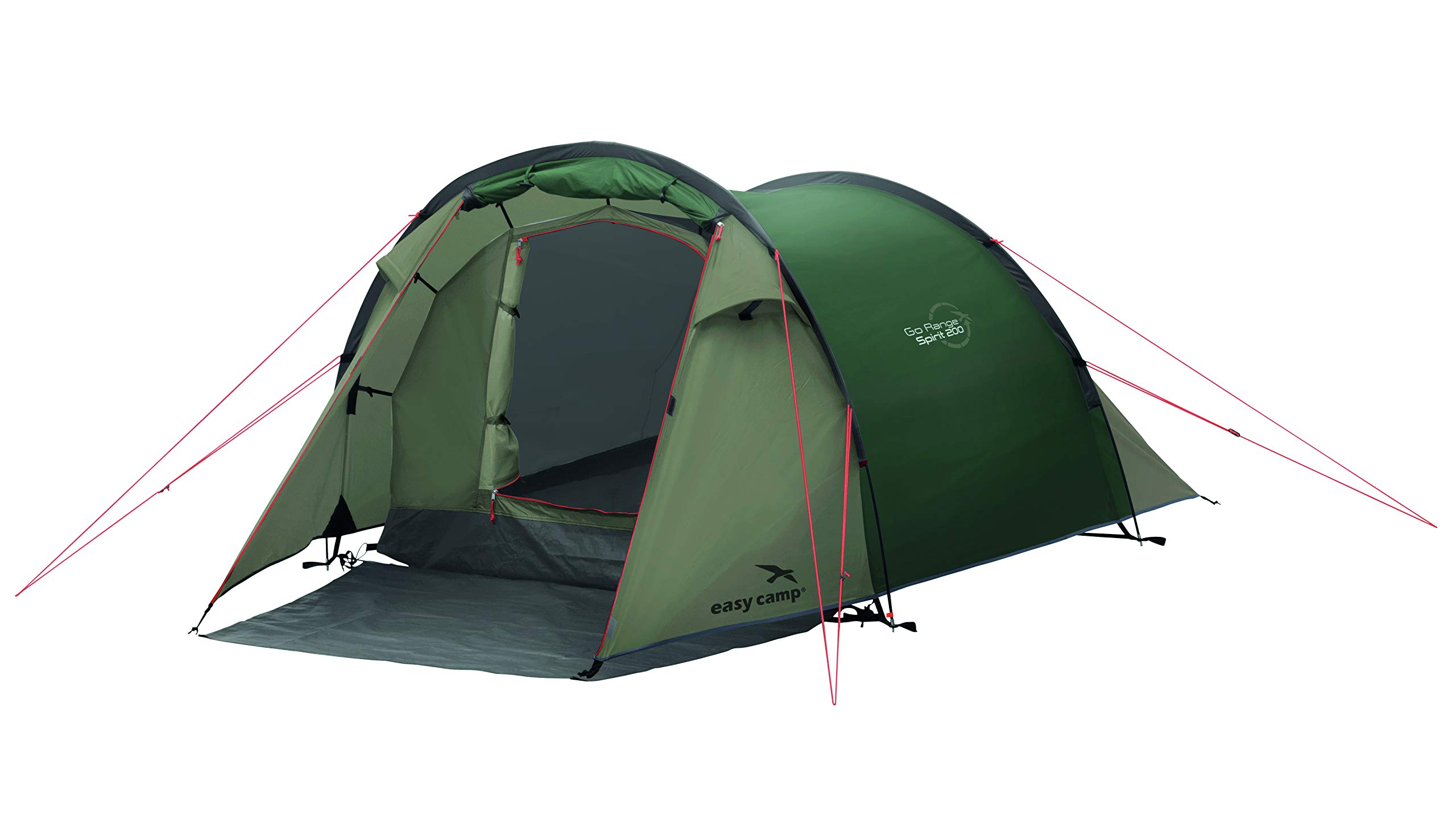 Easy Camp Spirit 200 Lightweight Camping Tent - 2 Person Waterproof Backpacking Tent for Outdoor Adventures, Hiking & Family Camping Trips
