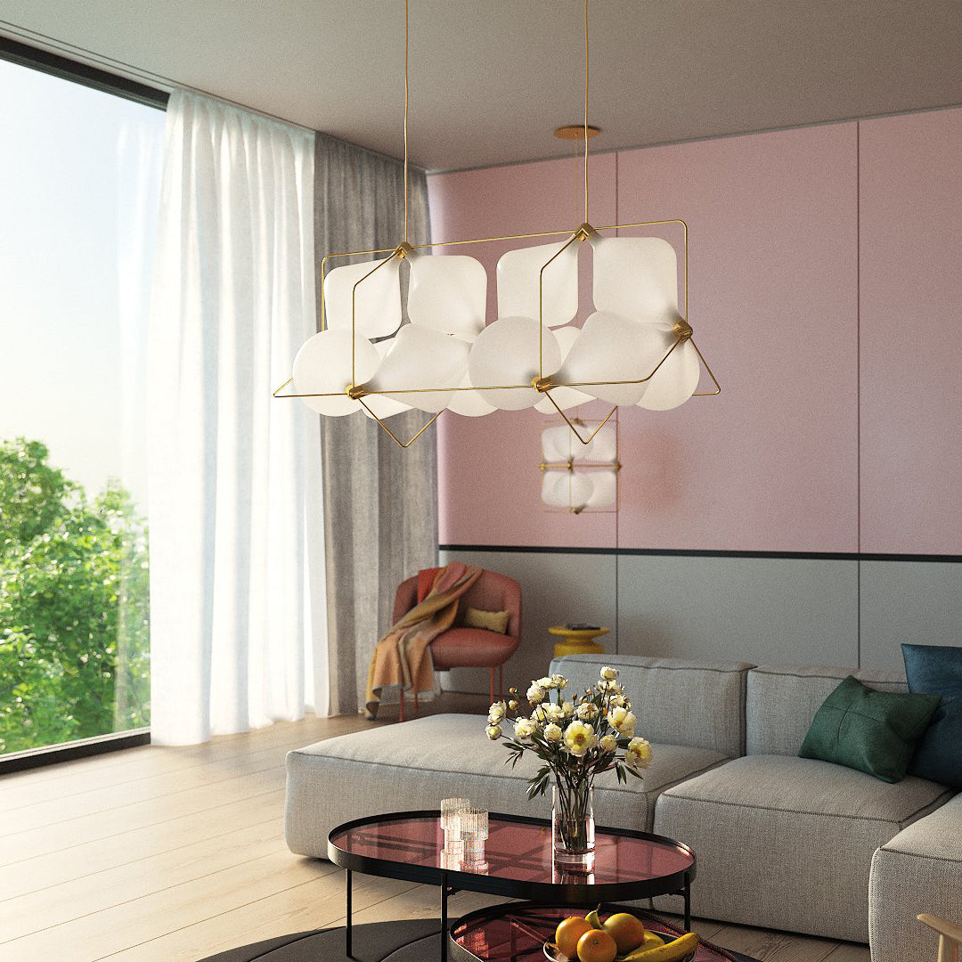 Stylish Clover Pendant Lamp - Modern 4-Leaf Clover Design Ceiling Light Fixture for Kitchen Island, Dining Room & Bedroom Decor