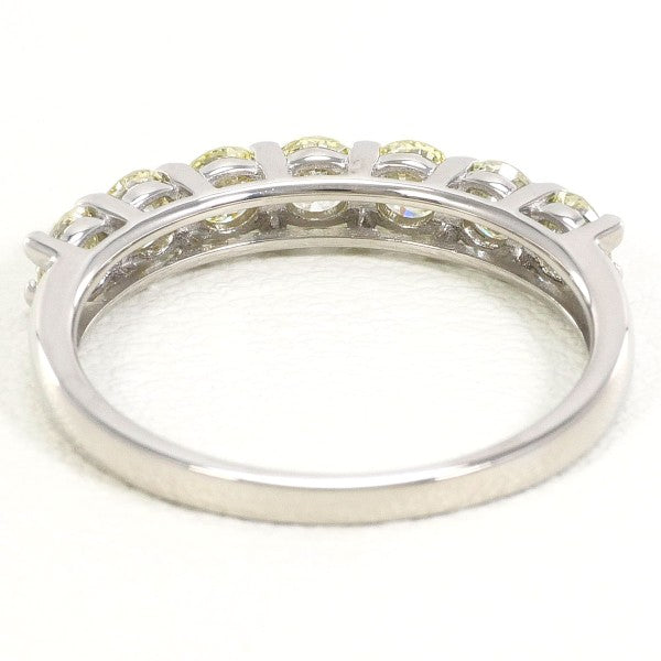 18K White Gold Ring with 0.85ct Yellow Diamond - Certified Pre-Owned Jewelry for Engagement, Anniversary & Special Occasion Gifts
