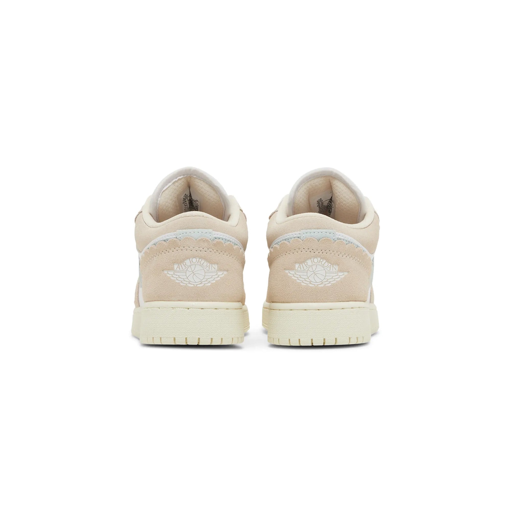 Air Jordan 1 Low SE 'Scalloped Edge Guava Ice' GS Sneakers for Girls (2023) - Lightweight Basketball Shoes for School, Sports & Casual Wear