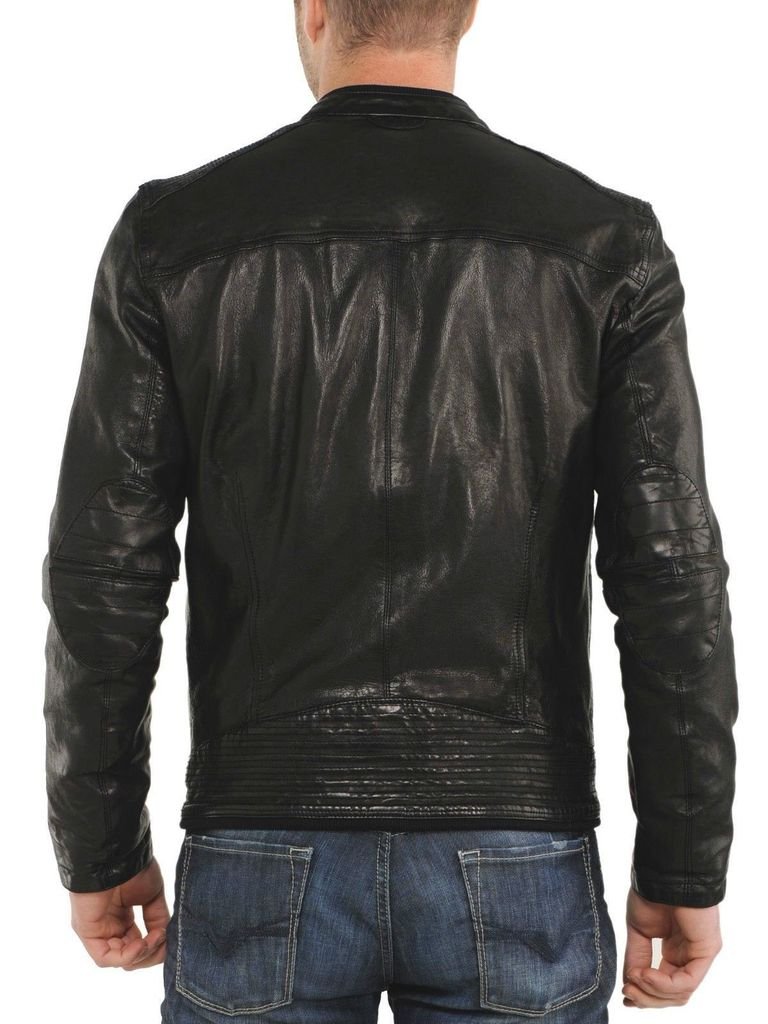 Genuine Cow Leather Men's Motorcycle Jacket - KC200 Biker Jacket for Men | Durable & Stylish Riding Gear for Harley, Cruiser & Outdoor Adventures