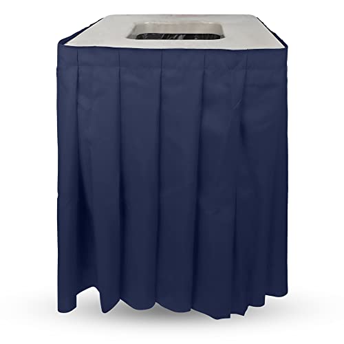 .Square Marble Top Navy Skirt