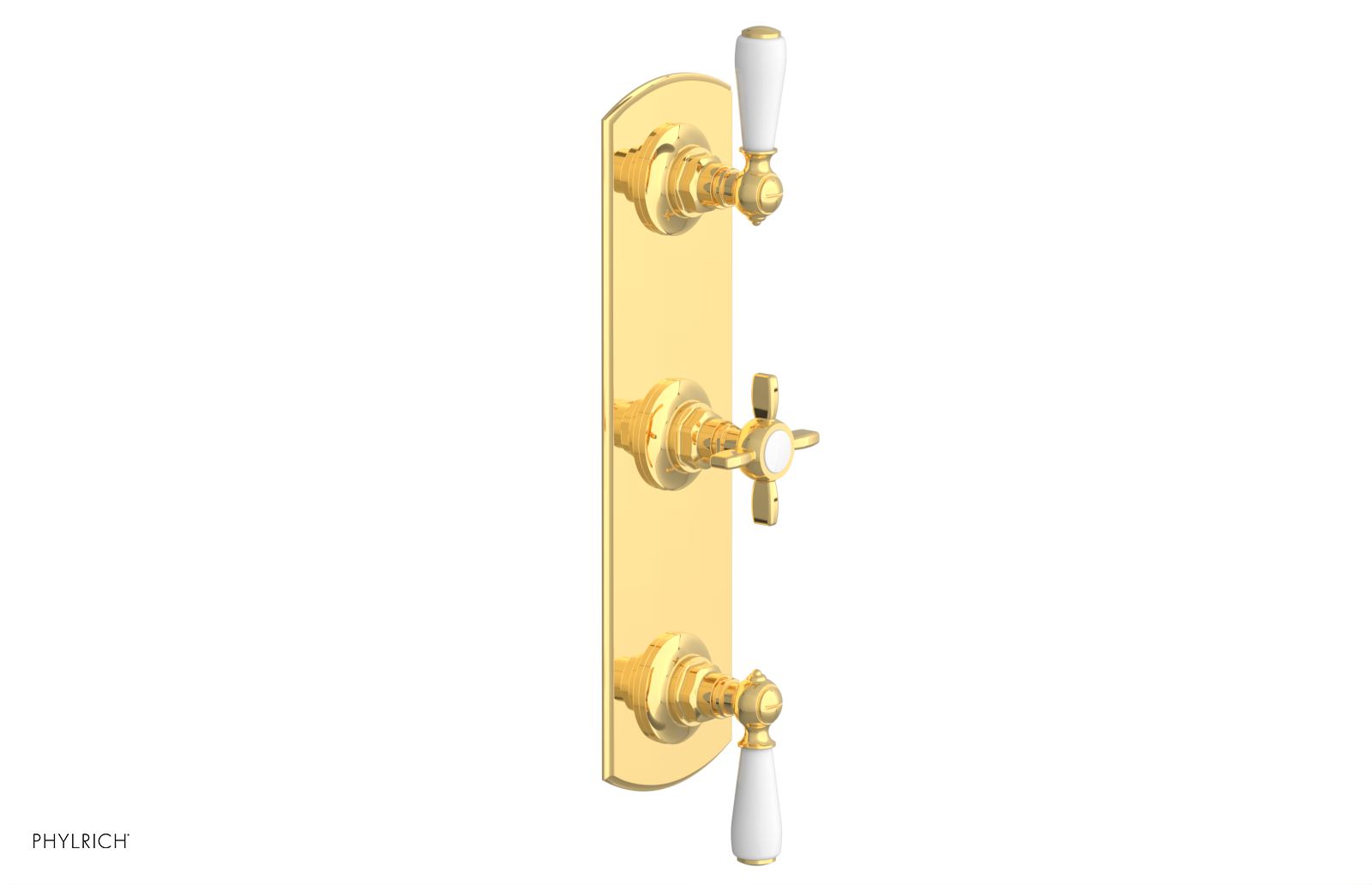 Jamestown Thermostatic Shower Valve with Dual Volume Control - White Accents (Model 4-740) | Perfect for Modern Bathroom Renovations & Spa-Like Shower Experiences
