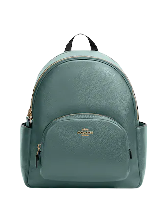 Coach Court Backpack for Women | Genuine Leather Laptop Backpack | Stylish Work & Travel Bag | Perfect for Office, School & Daily Commute