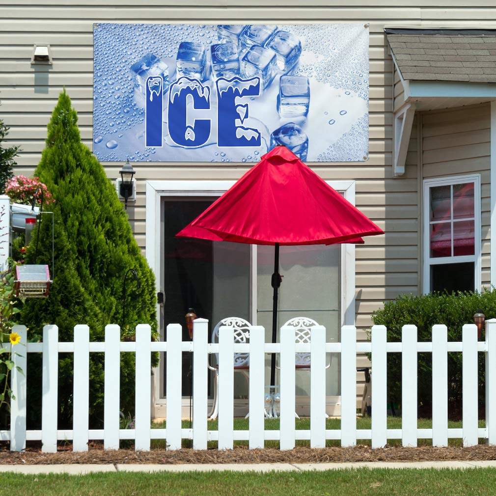 Vinyl Banner - 48x96 Inches, Weatherproof Outdoor Advertising Sign with 8 Grommets (Multiple Sizes Available) - Ideal for Restaurants, Food Trucks, Yard Sales & Industrial Use - Durable for All Weather Conditions