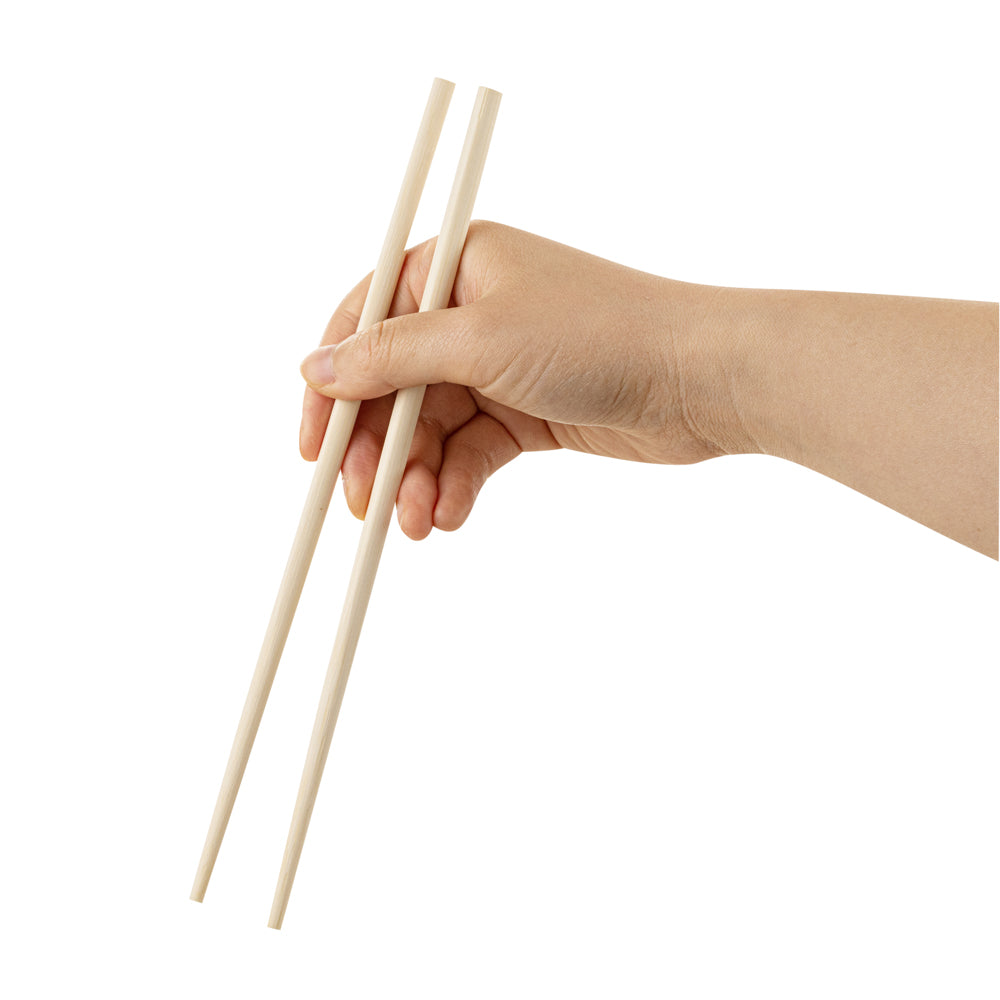 Premium Natural Bamboo Chopsticks - Round & Square Modern Design - 9.5 Inch - 100 Count Box - Eco-Friendly Disposable Utensils for Sushi, Asian Cuisine & Home Dining