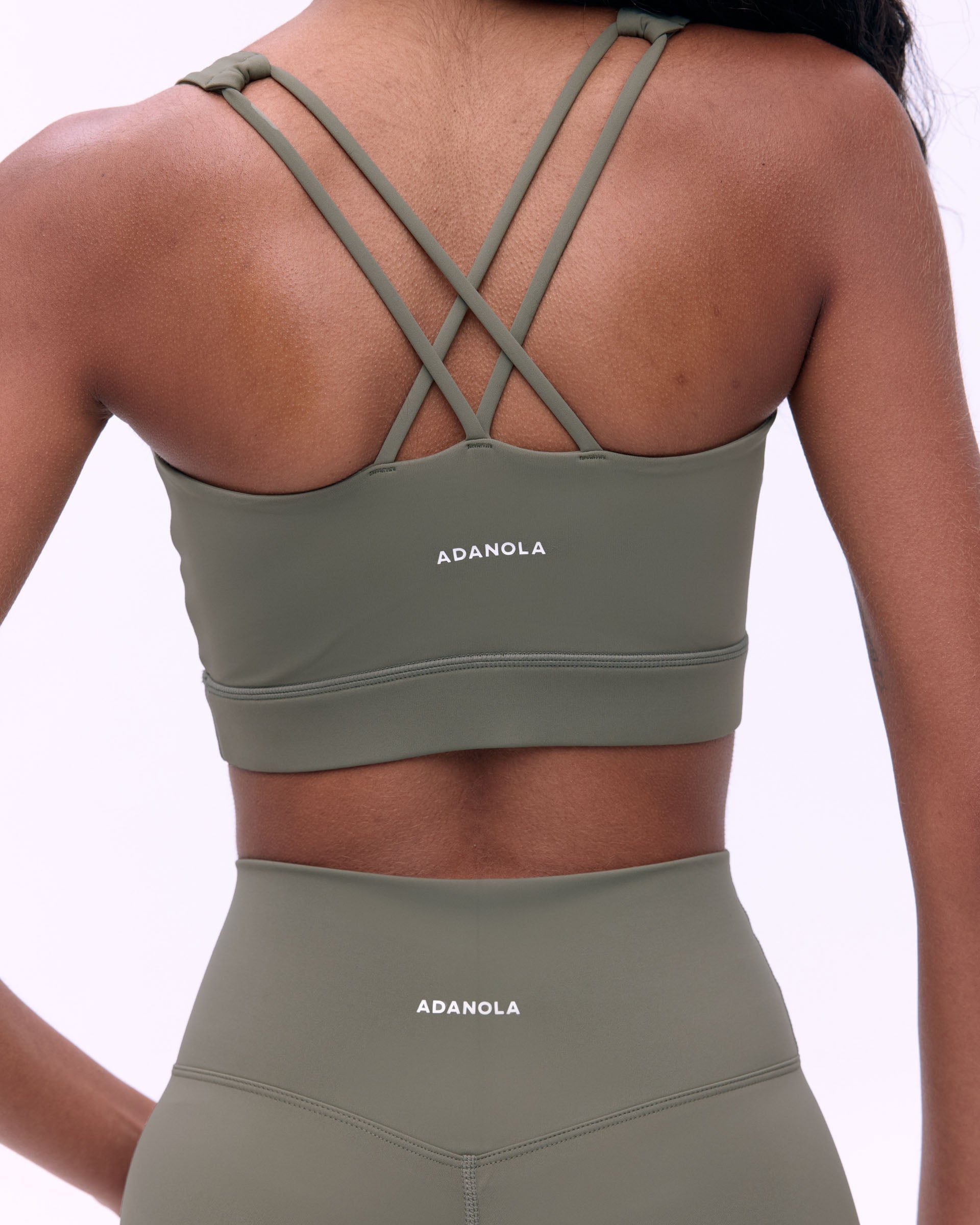 Ultimate Cross Back Bra - Olive Green Sports Bra for Yoga, Running & Workouts - Comfortable & Supportive Activewear