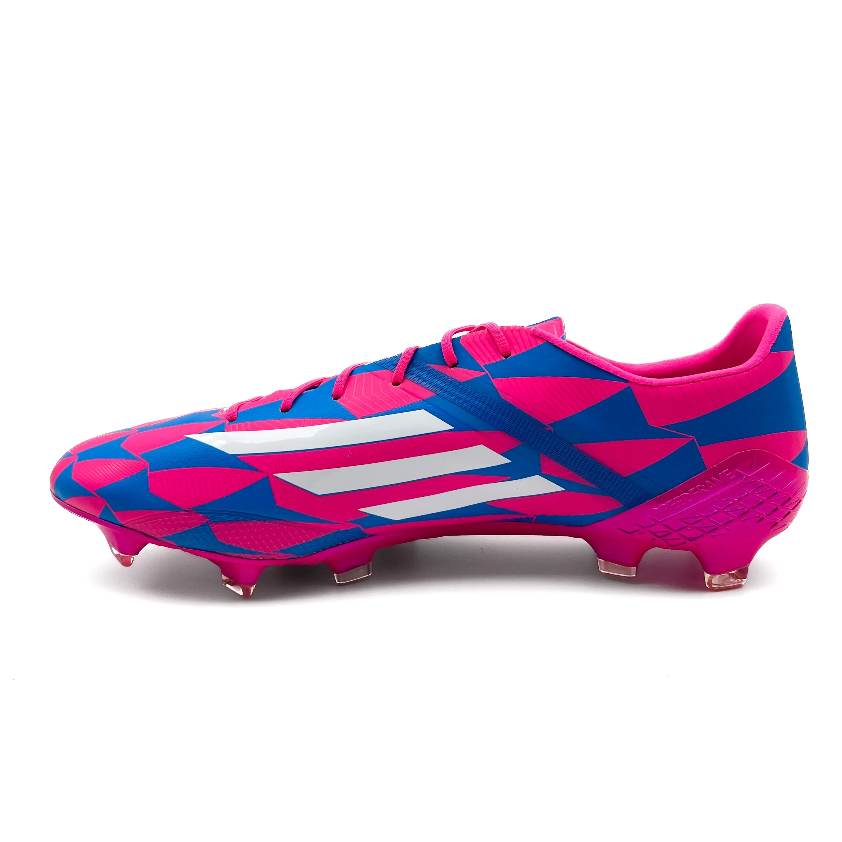 Adidas F50 Ghosted.1 FG Soccer Cleats - Solar Pink/Solar Blue | Lightweight Football Shoes for Men | Perfect for Turf Matches & Training Sessions