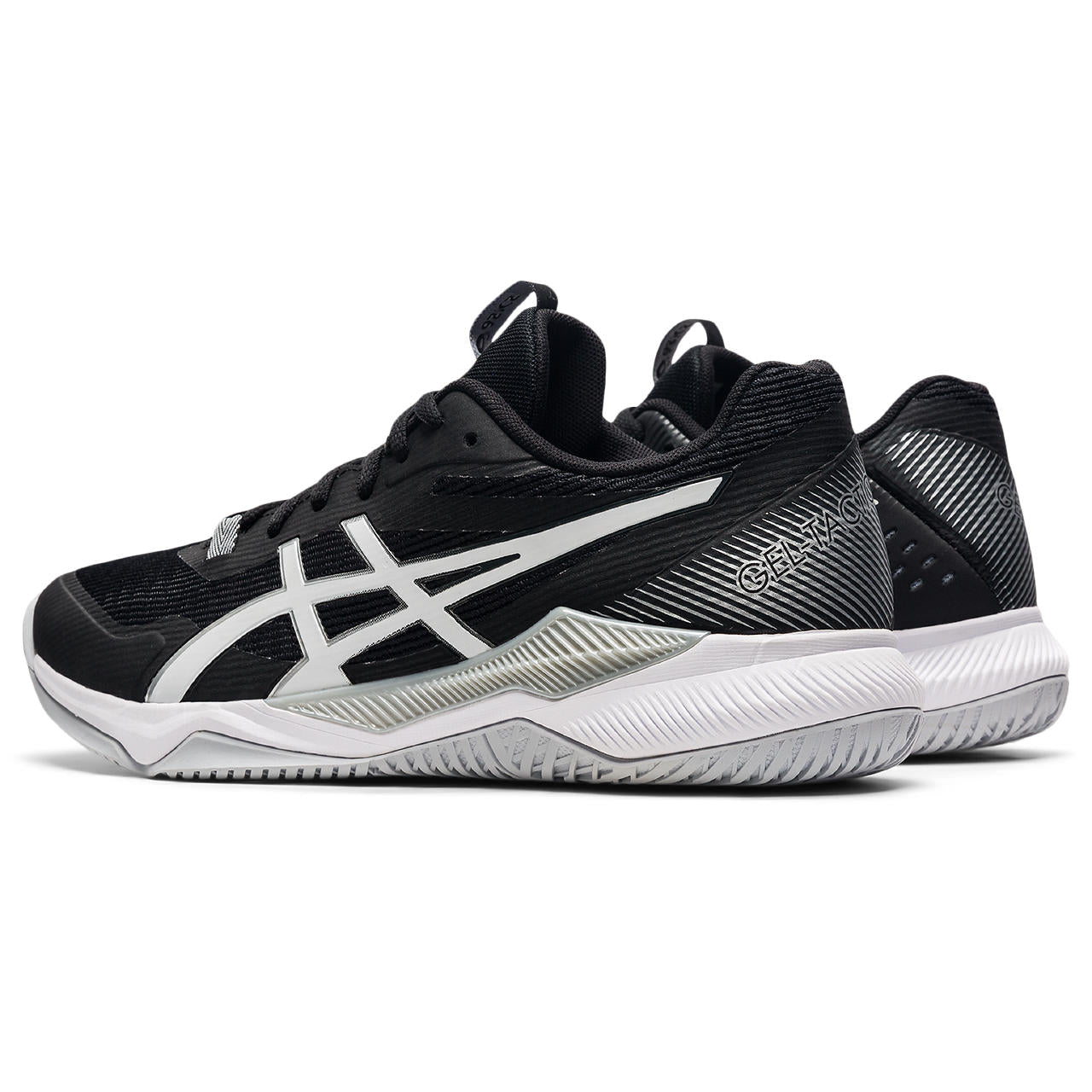 ASICS Gel Tactic Women's Volleyball Shoes - Lightweight Indoor Court Shoes for Women with Cushioning Technology (Black/White) | Perfect for Volleyball, Badminton & Squash Players