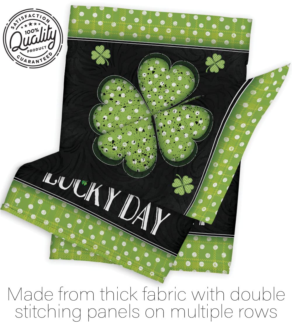Lucky Clover St Patrick's Garden Flag 13x18.5