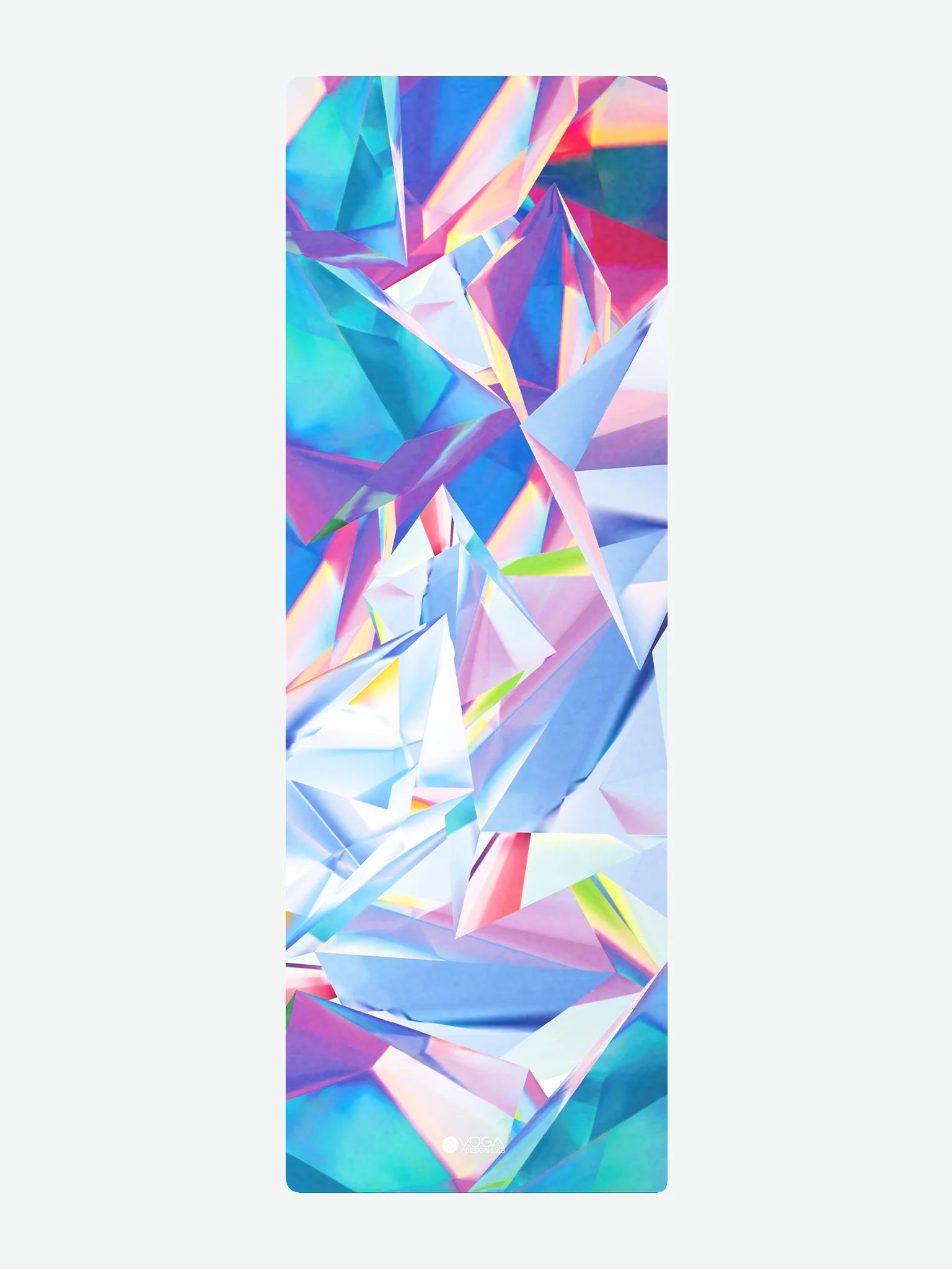Yoga Design Lab Travel Yoga Mat 1.5mm - Ultra Thin Non Slip Crystal Pattern for Yoga, Pilates & Meditation - Perfect for Travel, Home & Studio Use