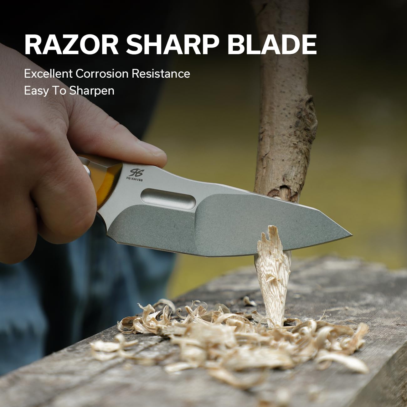 CIVIVI EDC Fixed Blade Knife with Kydex Sheath - 4.15