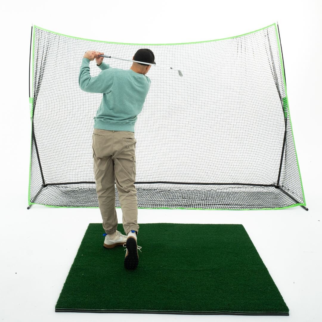10' x 7' Rectangle Golf Practice Net for Driving Range - Durable Outdoor/Indoor Training Aid for Backyard, Garage & Golf Course Use