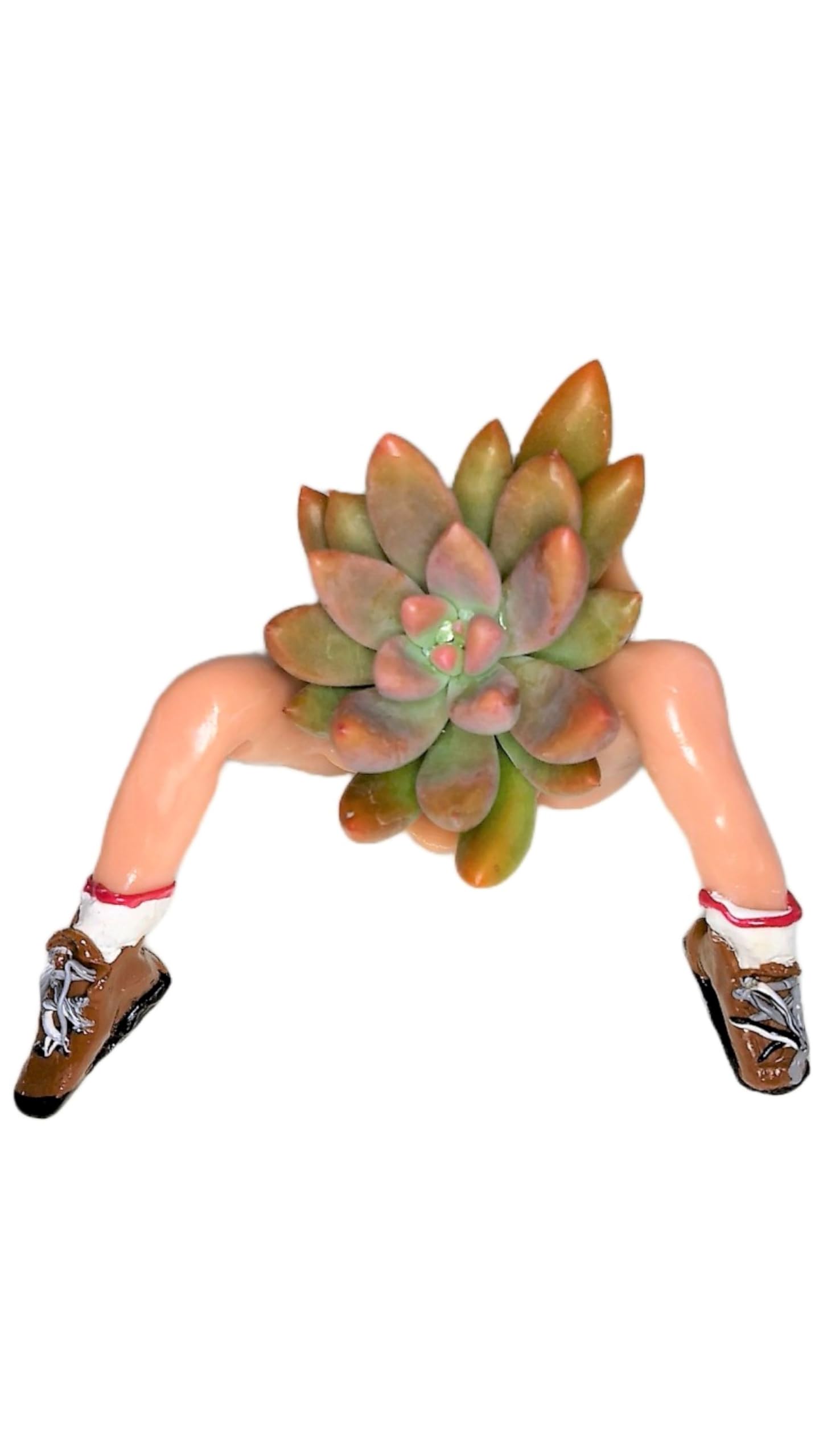 Small Flower Pot with Legs - Cute Hiker Boots Design - Perfect for Indoor Plants, Succulents, and Home Decor
