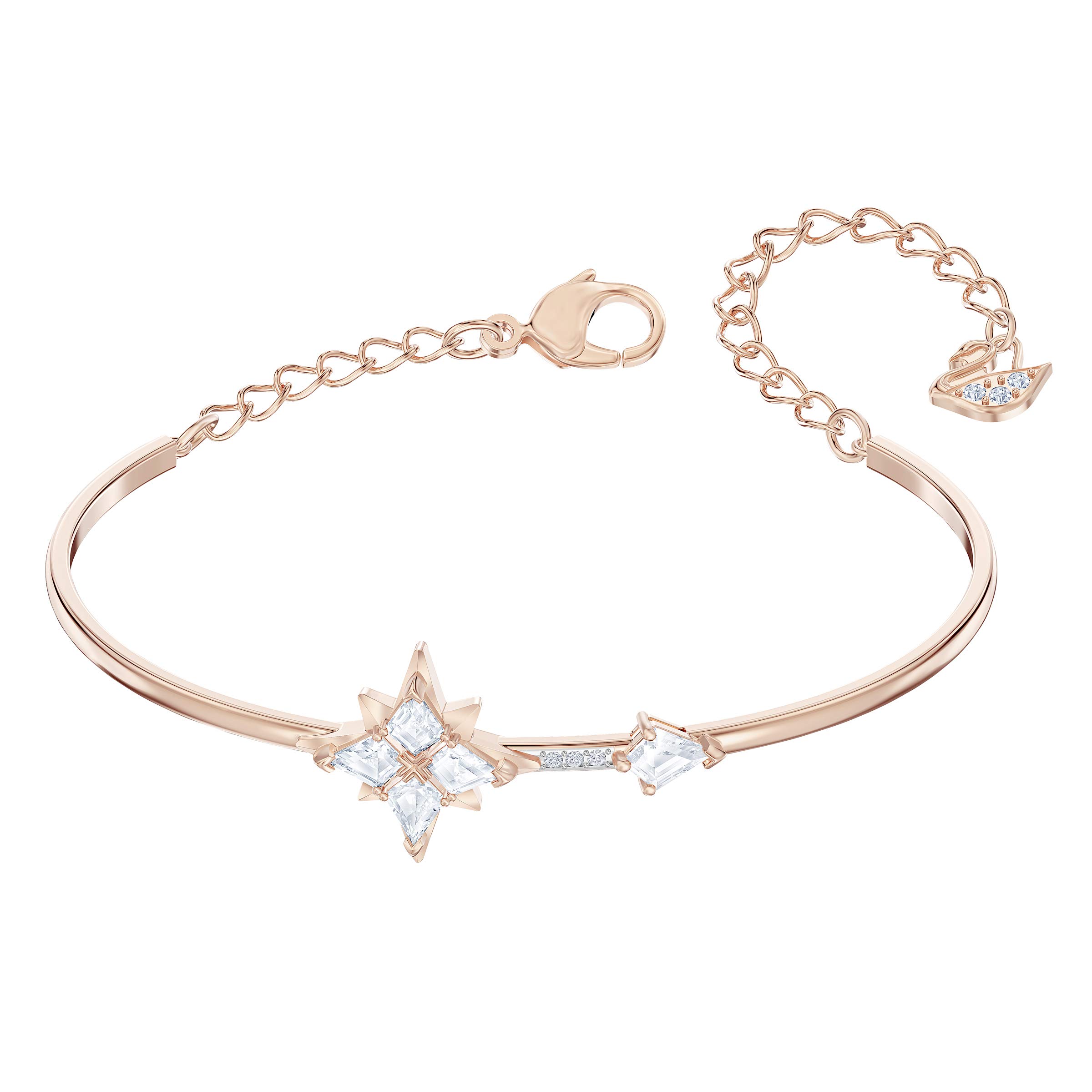 Swarovski Symbolic Crystal Jewelry Collection - Rose Gold Tone Finish Necklace, Bracelet & Earrings Set for Women | Elegant Gift for Anniversary, Wedding & Special Occasions