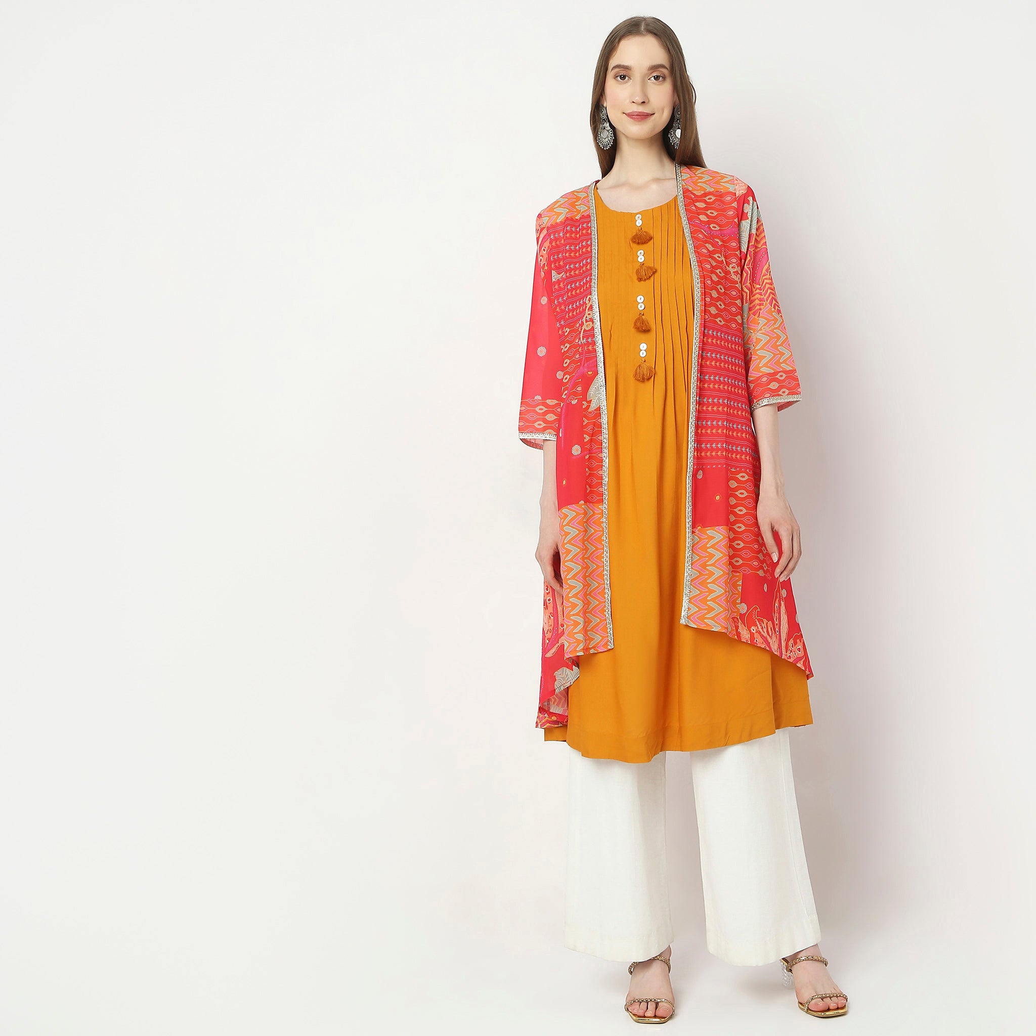 Flare Fit Printed Kurta for Women - Stylish & Comfortable Indian Ethnic Wear for Festivals, Parties & Casual Outings