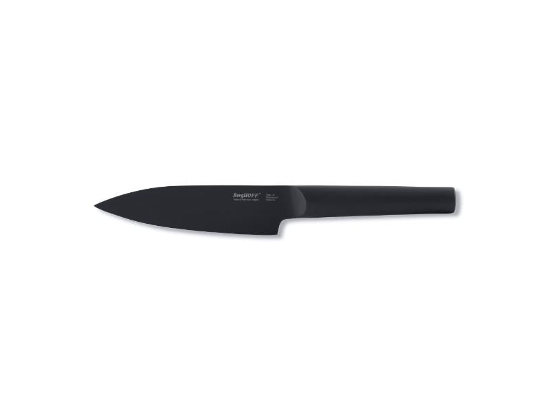 BergHOFF Ron 5-Inch Stainless Steel Chef Knife - Professional Kitchen Knife with Ergonomic Black Handle for Precise Cutting, Slicing & Chopping - Perfect for Home Cooks & Professional Chefs