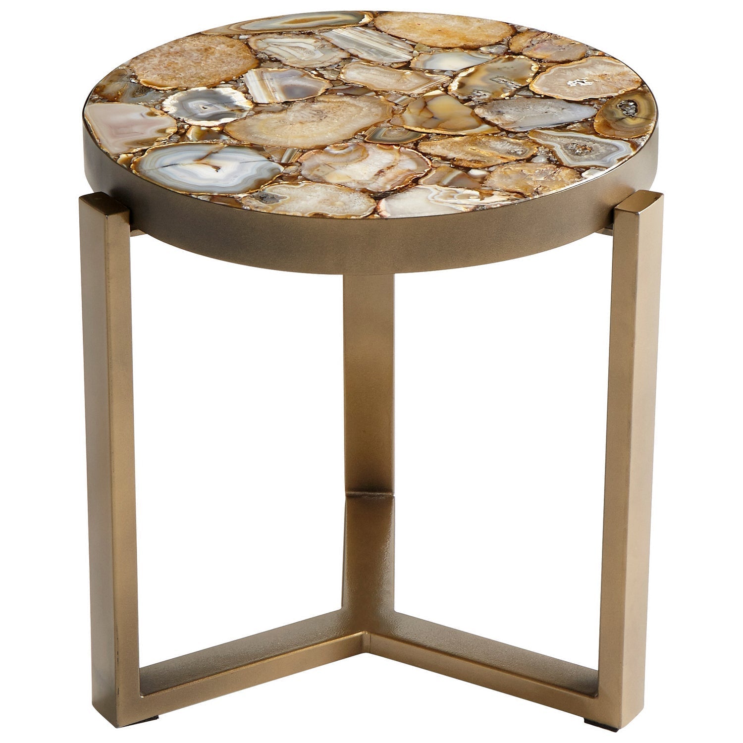 Cyan Design 08986 Sundance Side Table - Antique Brass Finish - Elegant End Table for Living Room, Bedroom & Patio Decor