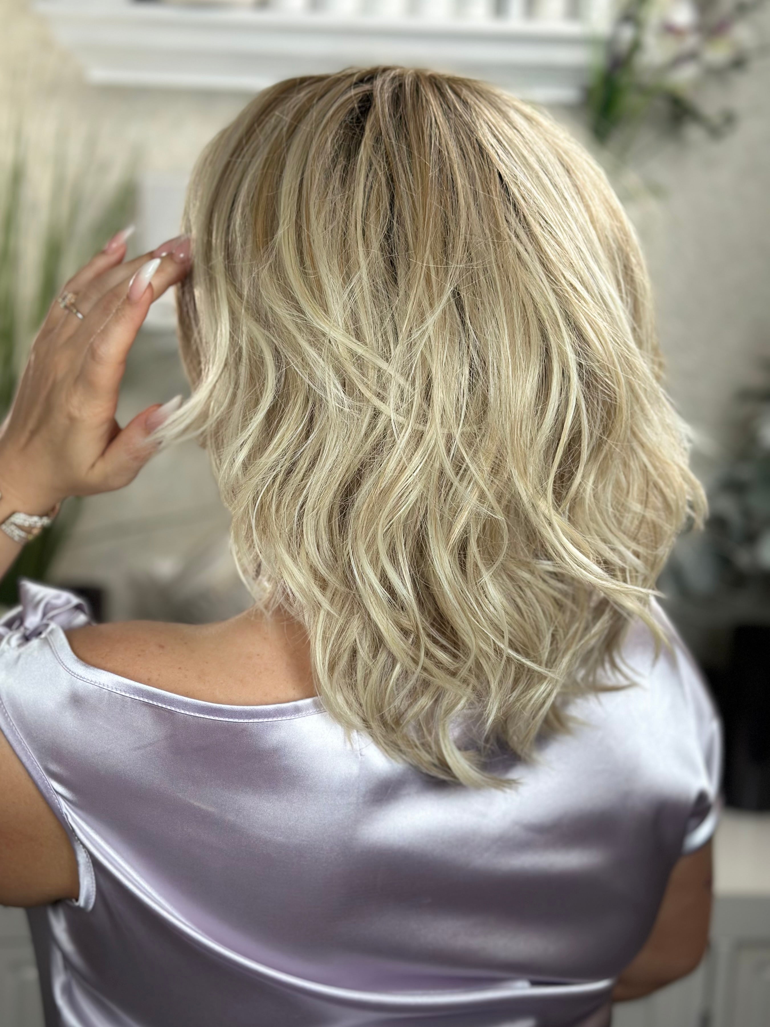 Paparazzi Blonde Hair Extensions - Clip-in Human Hair Extensions for Volume & Length - Perfect for Parties, Weddings & Special Events