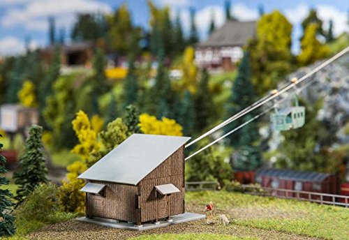 Faller 232372 N Scale Model Train Goods & Passenger Ropeway Building Kit - Perfect for Model Railroad Scenery & Train Layouts