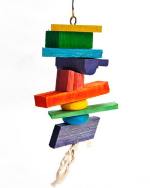 Colorful Small Pet Rabbit Chew Toys for Bunnies - Fun & Safe for Playtime, Cage Enrichment, and Training