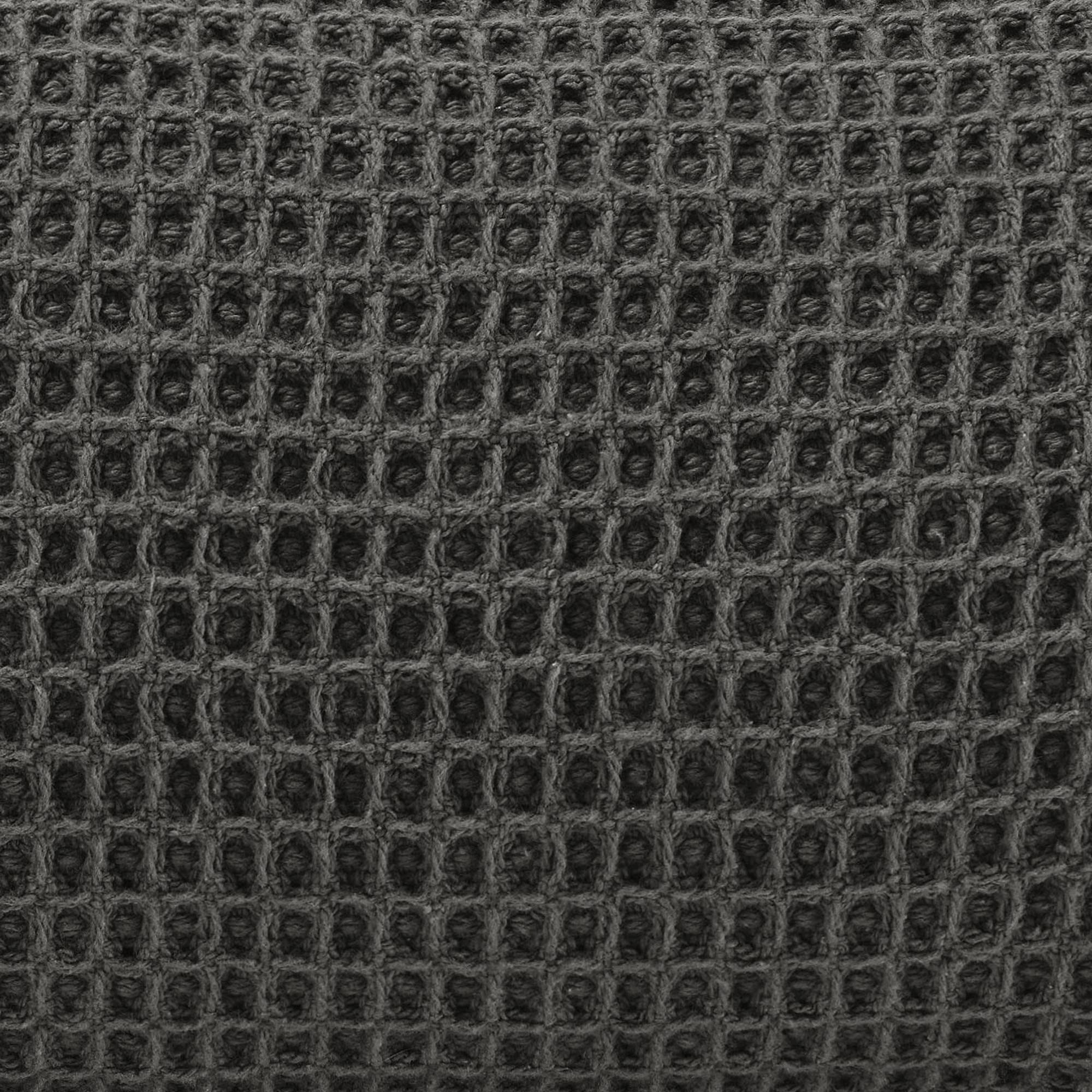Vera Wang King Size Luxury Cotton Waffle Weave Blanket - Ultra Soft & Breathable Bedding for Cozy Nights (Charcoal Grey) - Perfect for Master Bedroom, Guest Room, and Cold Weather Comfort