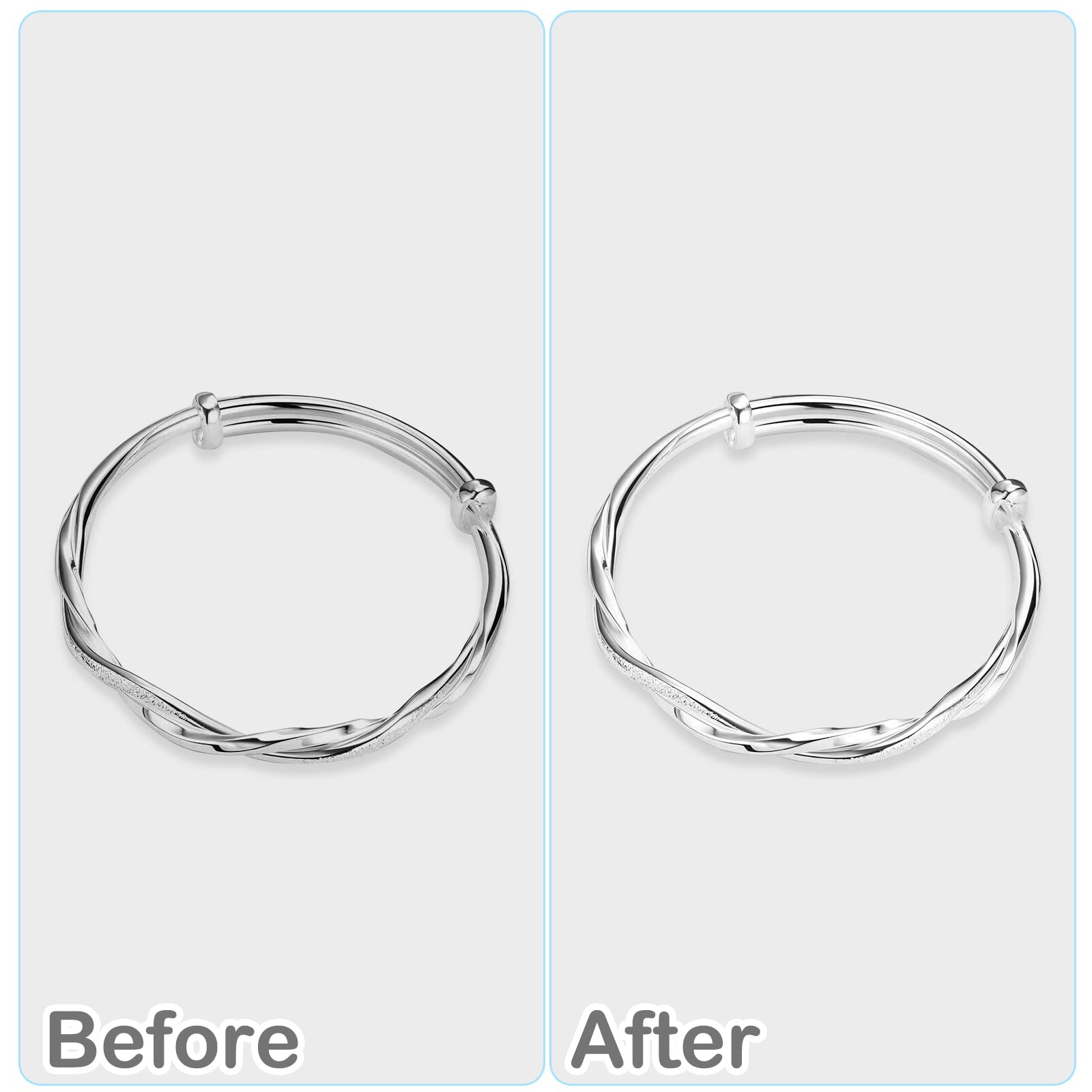 4Pcs Silver Polishing Cloths for Jewelry Cleaning - Double-Sided Polishing Cloths for Sterling Silver, Gold & Platinum Jewelry - Keep Your Jewelry Shining (Perfect for Rings, Necklaces, Bracelets & Watches)