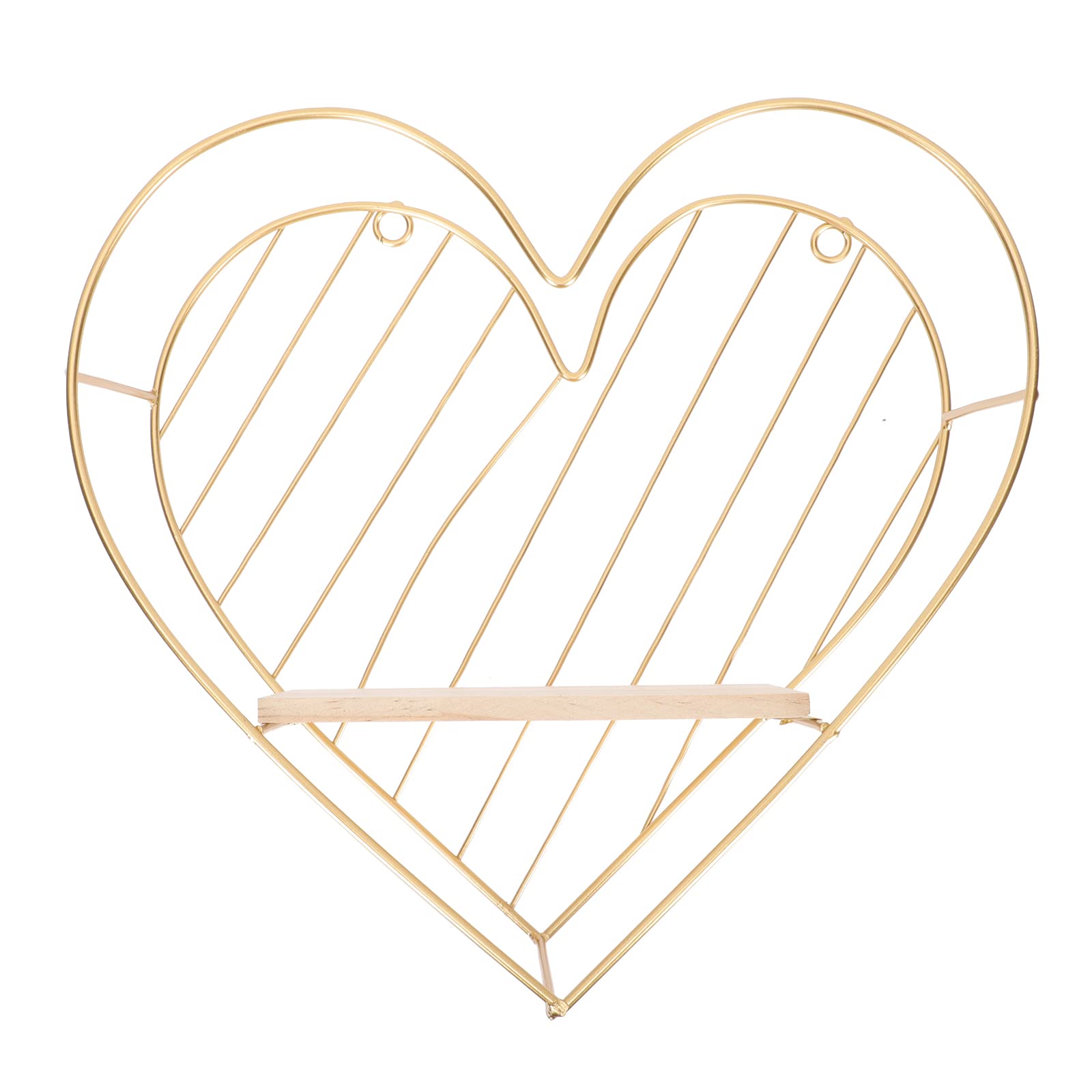 Heart Wall Shelf - Cabilock Hanging Storage Rack for Home Decor & Organization