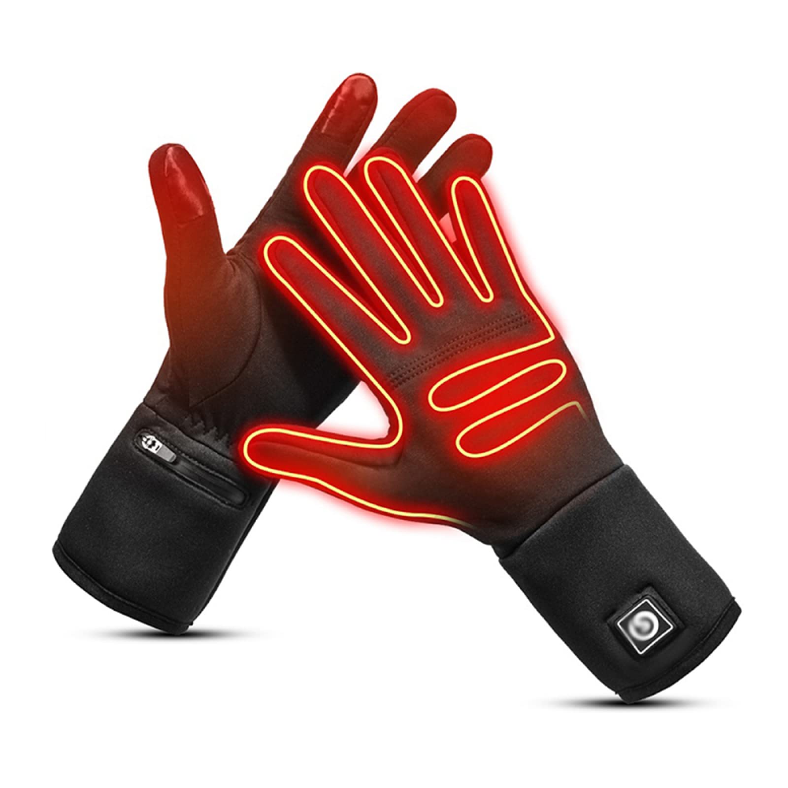 Heated Gloves for Men & Women - Winter Waterproof Touchscreen Thermal Insulated Electric Gloves with Rechargeable Battery - Perfect for Skiing, Snowboarding, Hiking & Outdoor Activities