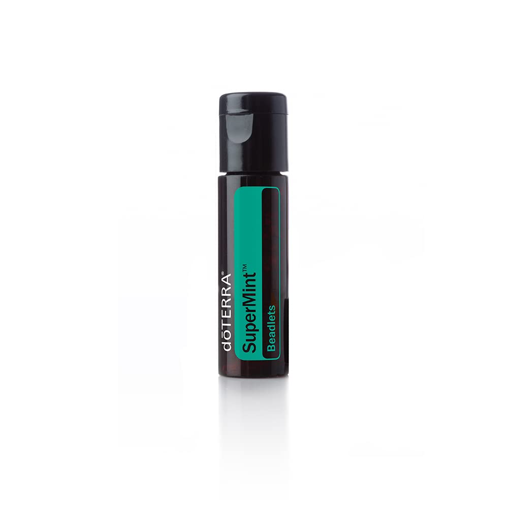 doTERRA SuperMint Beadlets - Peppermint & Spearmint Essential Oil Blend for Fresh Breath & Digestive Support - Perfect for Travel, Work & After Meals