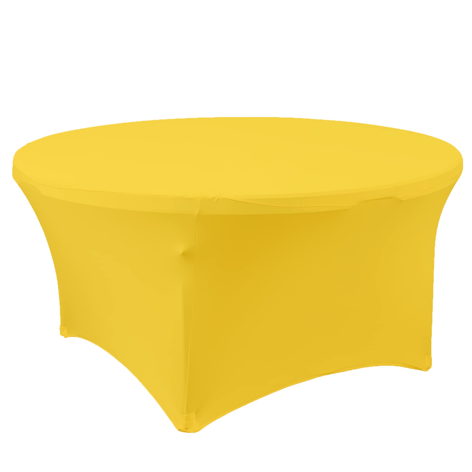 Elegant Round Fitted Spandex Tablecloth - 72