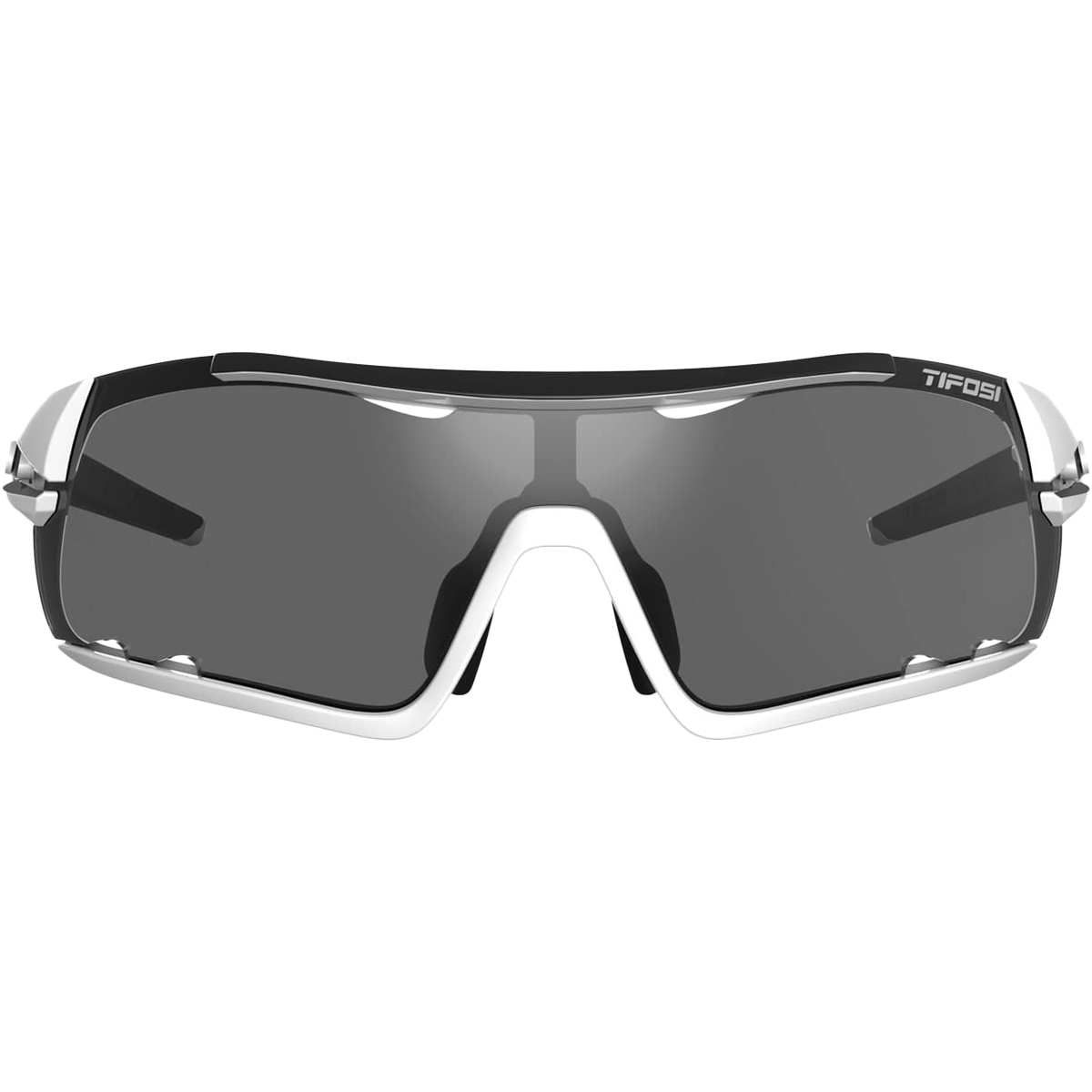 Davos Sunglasses - White, Black Smoke, AC, Clear Lens - Perfect for Outdoor Sports, Driving & Fashion Accessories