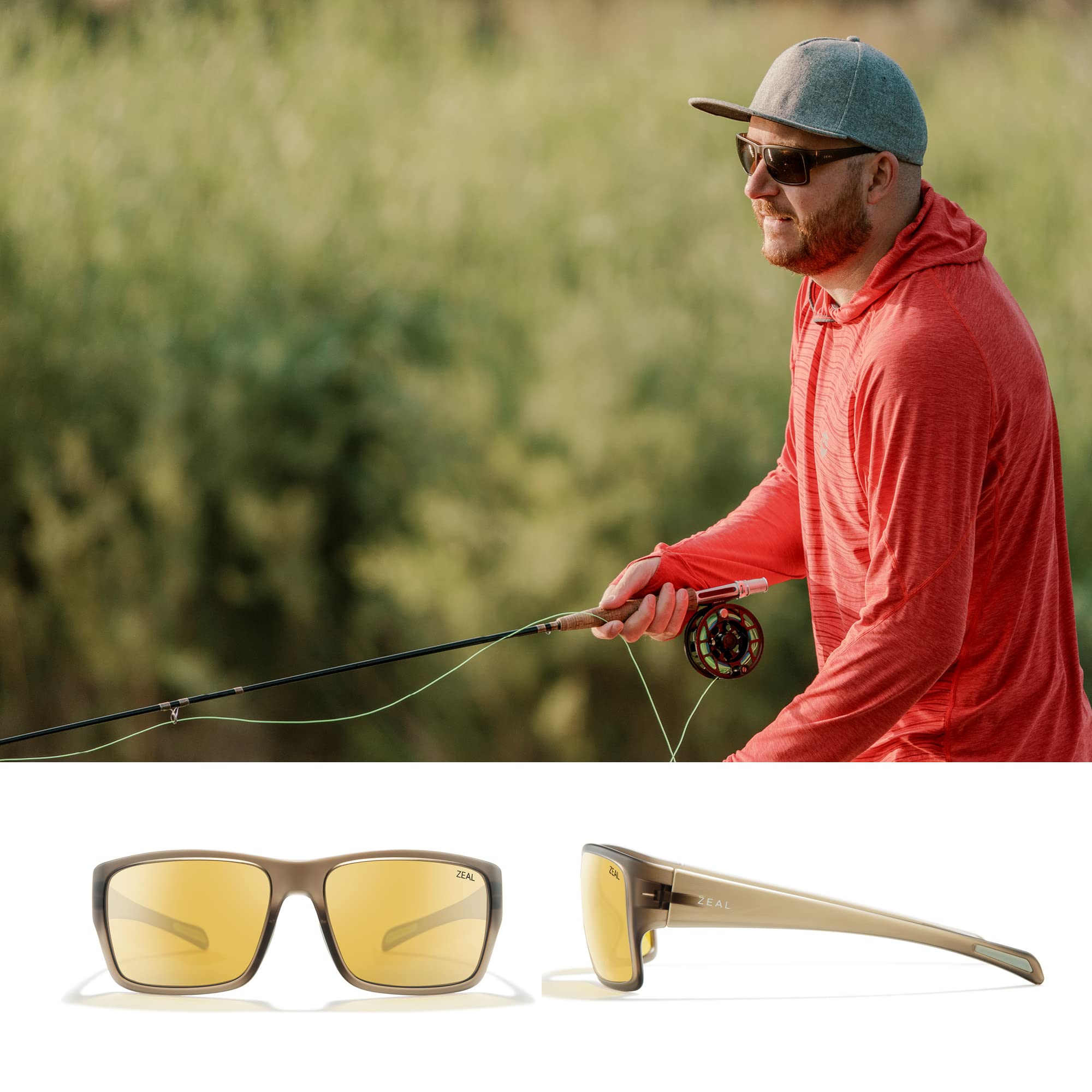 Zeal Optics Manitou Polarized Photochromic Sunglasses for Men & Women - UV Protection, Lightweight & Comfortable for Outdoor Sports, Driving & Everyday Wear