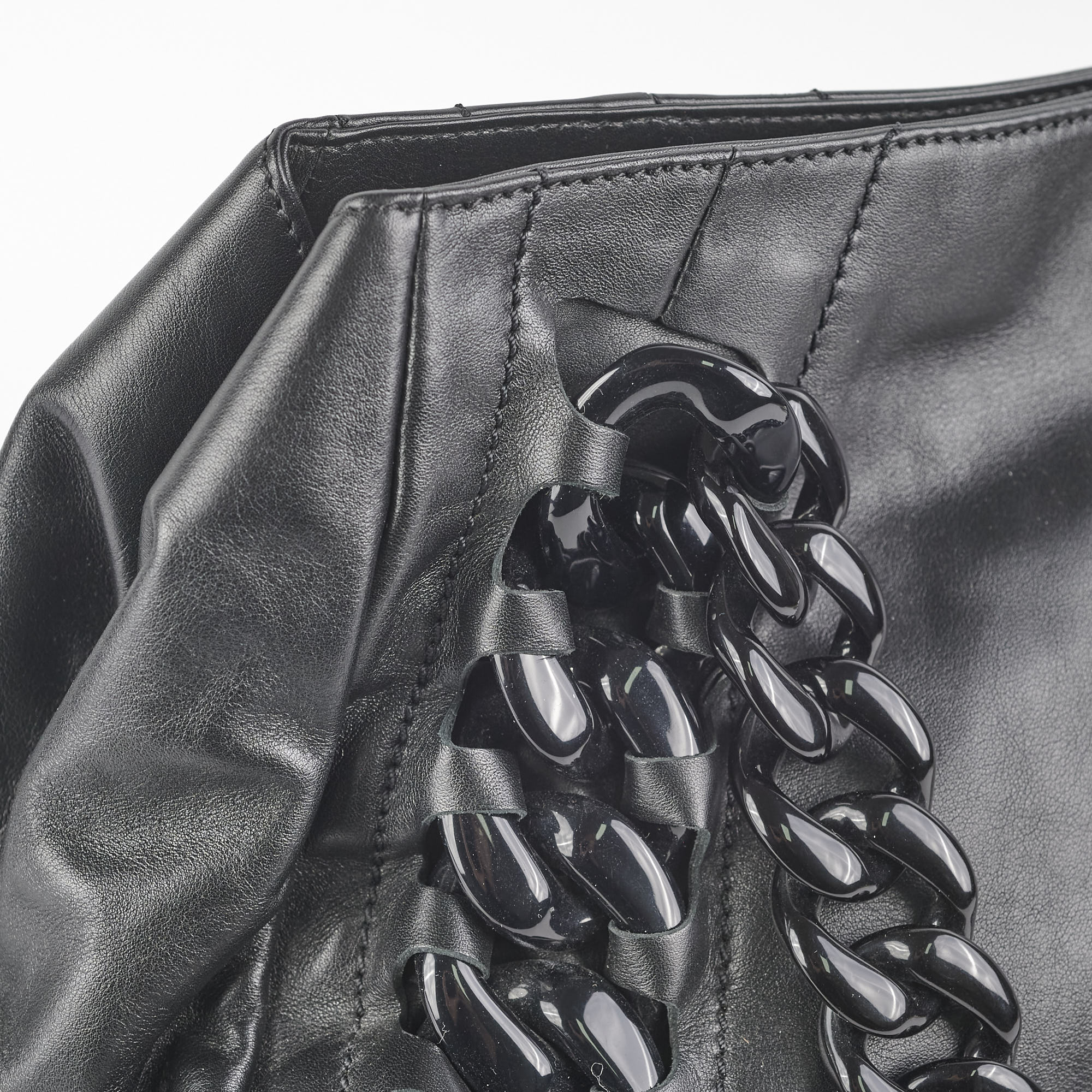 Chanel Black Resin Modern Chain Tote Bag - Luxury Designer Handbag for Women, Perfect for Work, Travel & Evening Events
