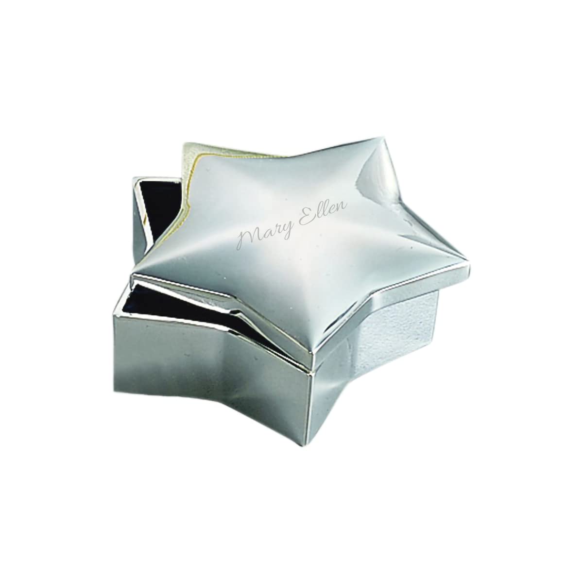 Custom Engraved 2.5 Inch Star-Shaped Jewelry Box for Women & Girls - Personalized Gift for Birthdays, Anniversaries & Special Occasions | Perfect for Storing Rings, Necklaces & Keepsakes