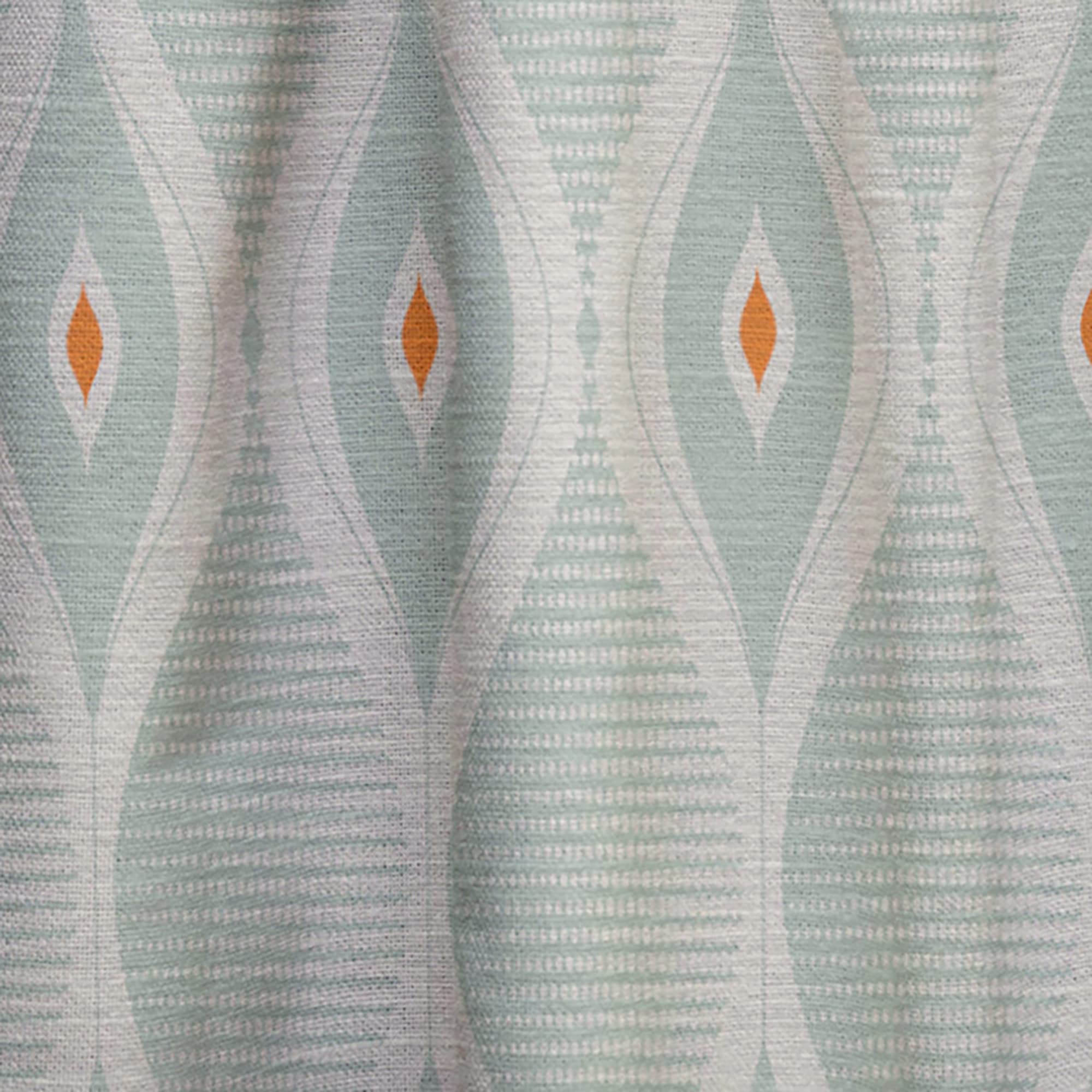 DesignQ Retro Abstract Drops VII Thermal Insulated Curtains - Single Panel 52x84 Inches - Blackout Drapes for Bedroom & Living Room - Perfect for Home Decor & Light Control