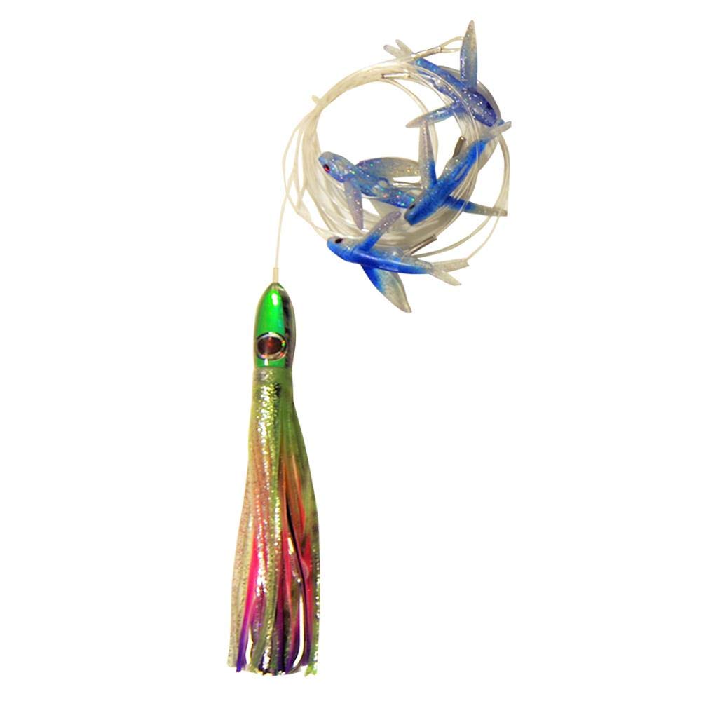 Premium Mahi Dolphin & Tuna Fishing Lure - Bost 81 Flying Fish Daisy Chain - USA Made Saltwater Trolling Lures for Offshore & Deep Sea Fishing