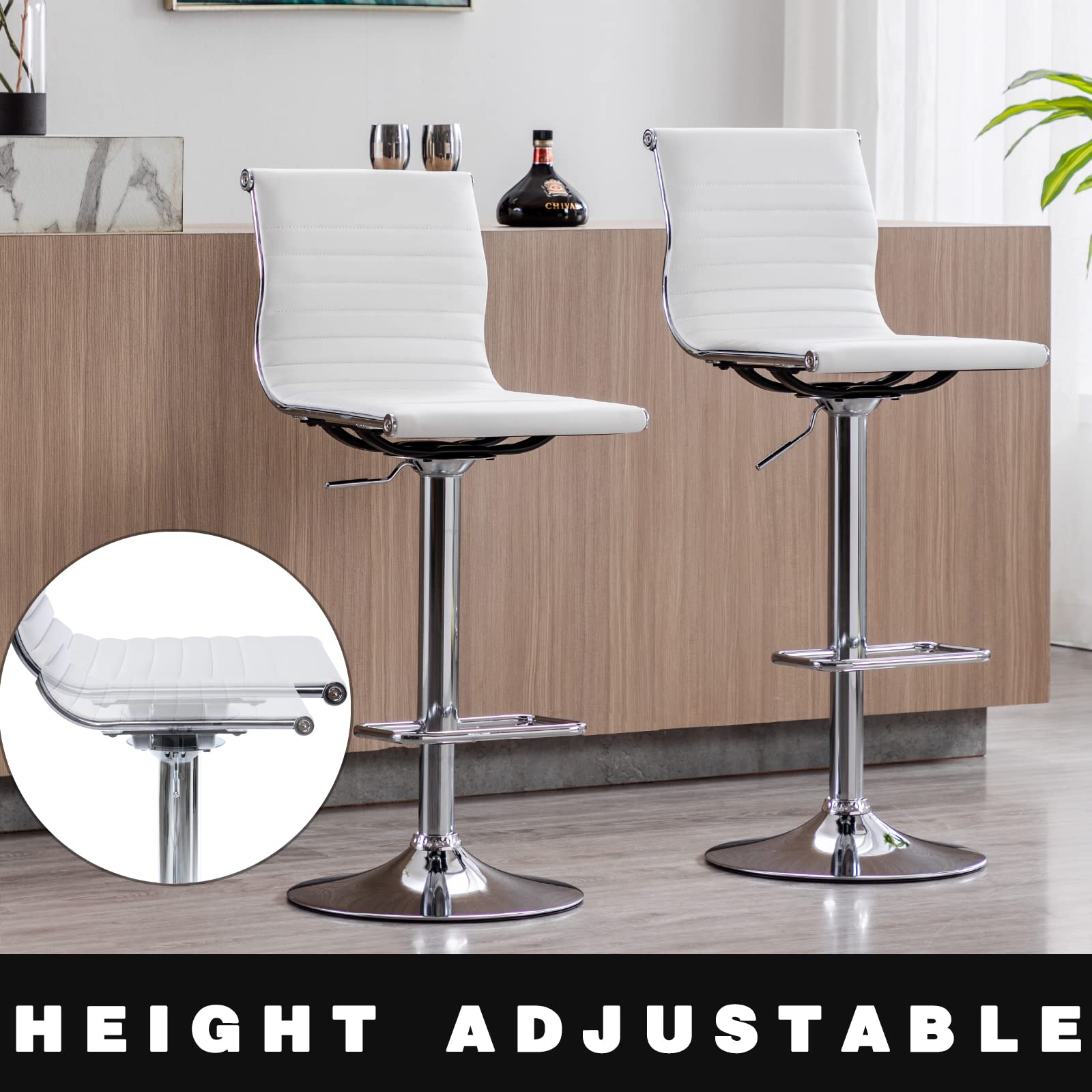 Kmax White Bar Stools Set of 4 - 30