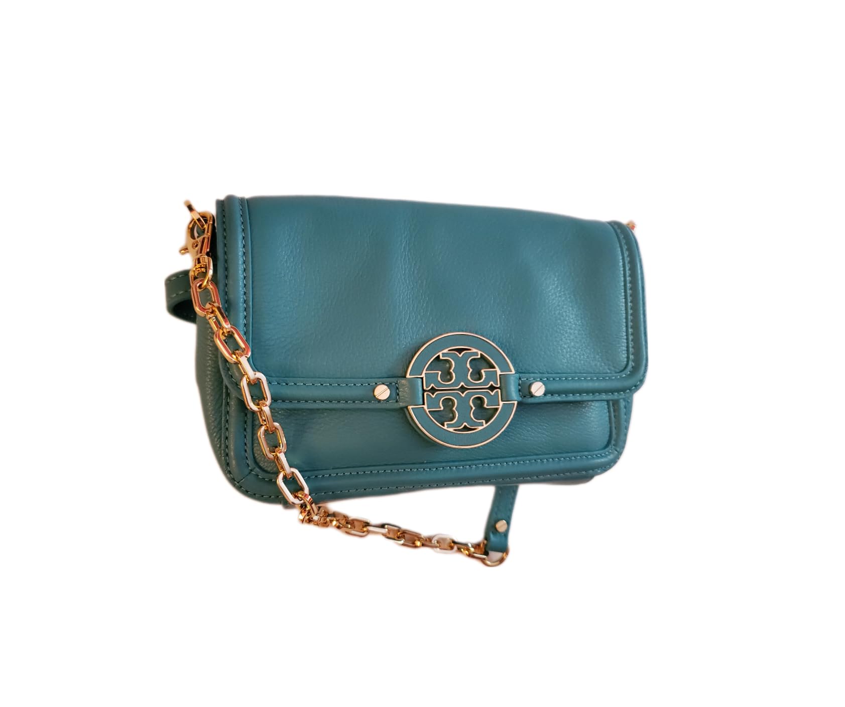 Tory Burch Amanda Leather Mini Crossbody Bag for Women | Genuine Leather Small Shoulder Purse | Perfect for Everyday Use, Travel & Date Night