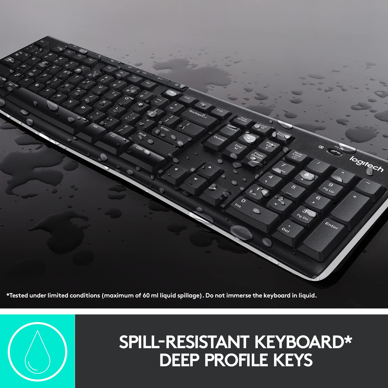 Logitech MK270 Wireless Keyboard and Mouse Combo for Windows & Mac - Black | Ergonomic Wireless Desktop Set for Home Office, Gaming & Productivity (Brand New)