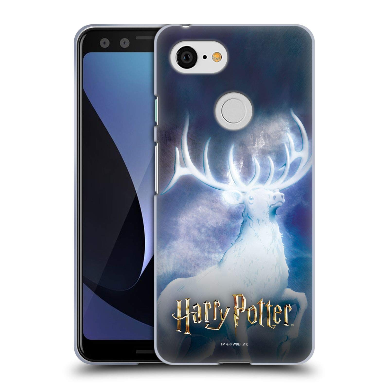 Harry Potter Stag Patronus Case for Google Pixel 3 - Azkaban Inspired Phone Cover for Wizards