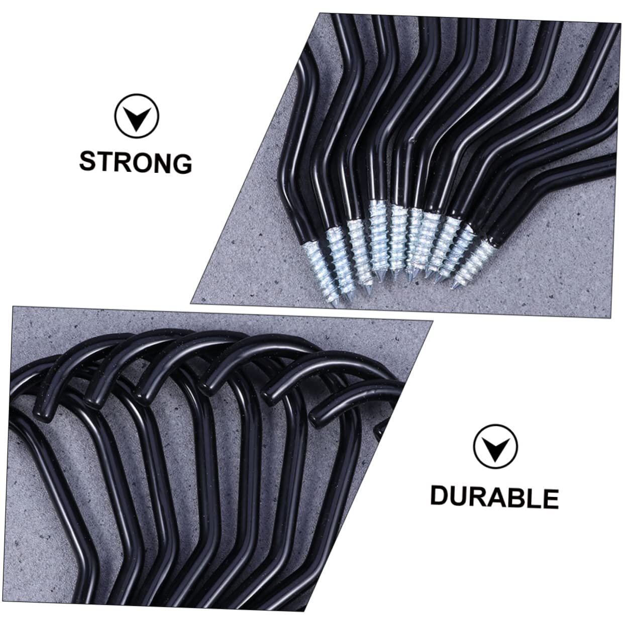 10 Pack Heavy Duty Steel Ceiling Hooks for Plants, Bikes & Garage Storage - Anti-Slip Utility Hooks for Shed, Home & Workshop Organization (Ideal for Hanging Pots, Tools & Sports Equipment)