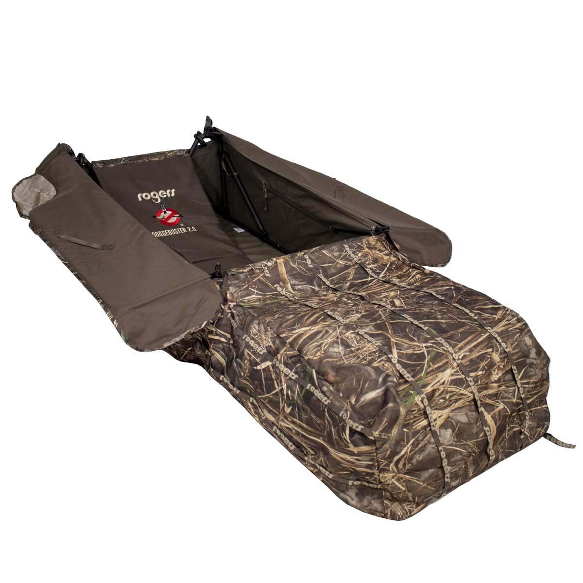 Rogers Sporting Goods Goosebuster 2.0 Waterfowl Hunting Blind - Premium Layout Blind for Duck and Goose Hunting in Fields & Marshes