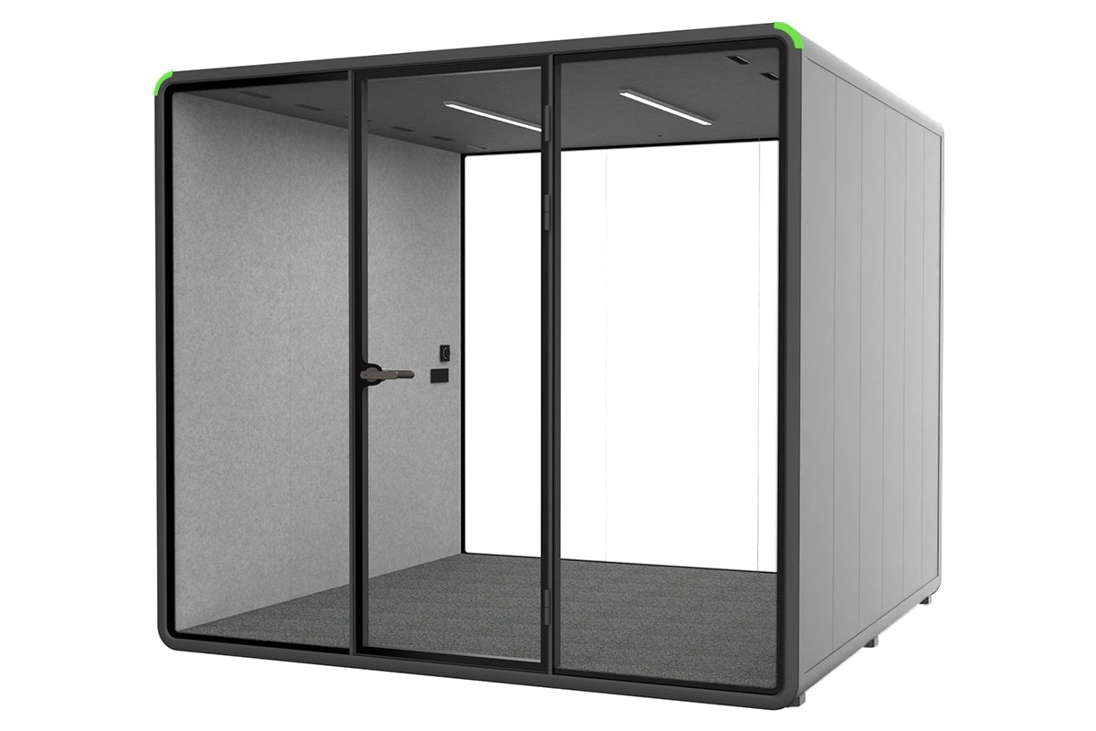 Nest XL Meeting Booth with Echo Panel - Soundproof Privacy Pod for Office, Home & Conference Calls | Perfect for Zoom Meetings & Remote Work