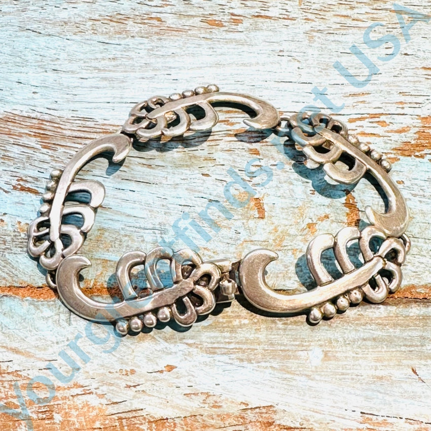 Vintage Mexican Sterling Silver Scorpion Panel Bracelet for Scorpio Zodiac - Perfect Gift for Astrology Lovers & Boho Jewelry Collectors